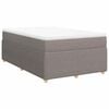vidaXL Box spring postel s matrac&iacute; taupe 120x200 cm textil