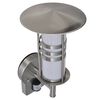 N&aacute;stěnn&eacute; sv&iacute;tidlo z nerezov&eacute; oceli, tvar pagody, s čidlem