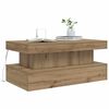 vidaXL Konferenčn&iacute; stolek s LED osvětlen&iacute;m dub artisan 90 x 50 x 40 cm