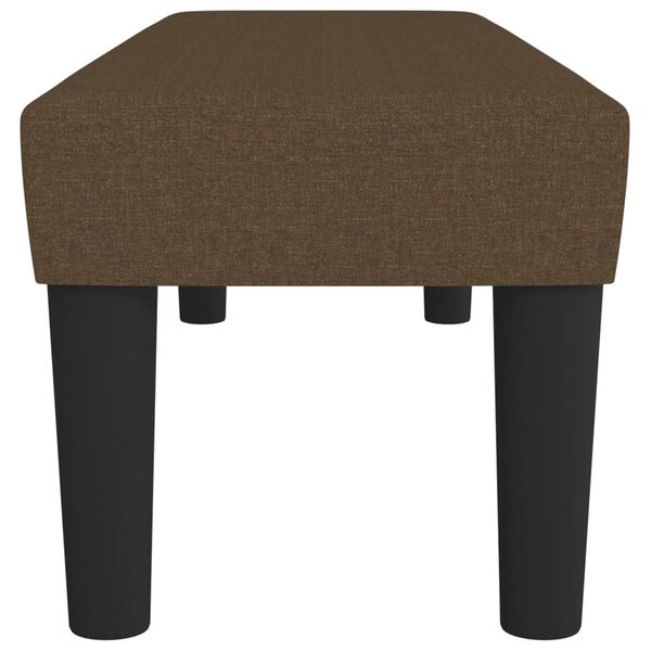 vidaXL Lavice tmavě hněd&aacute; 100x30x30 cm textil