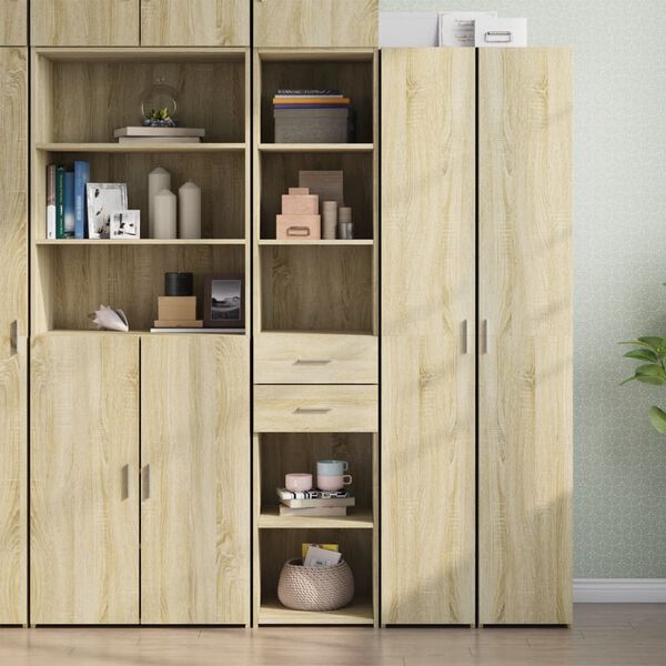 vidaXL Skříň highboard dub sonoma 40 x 42,5 x 185 cm kompozitní dřevo