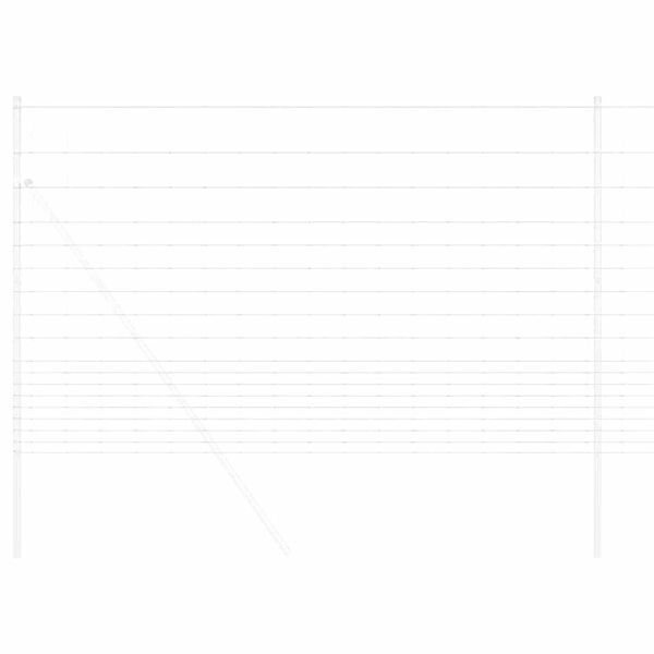 vidaXL Pastevní plot Stříbrná 25 x 1,5 m Pozinkovaná ocel