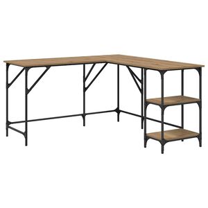 vidaXL Stůl Artisanov&yacute; dub 139 x 139 x 75 cm Kompozitn&iacute; dřevo