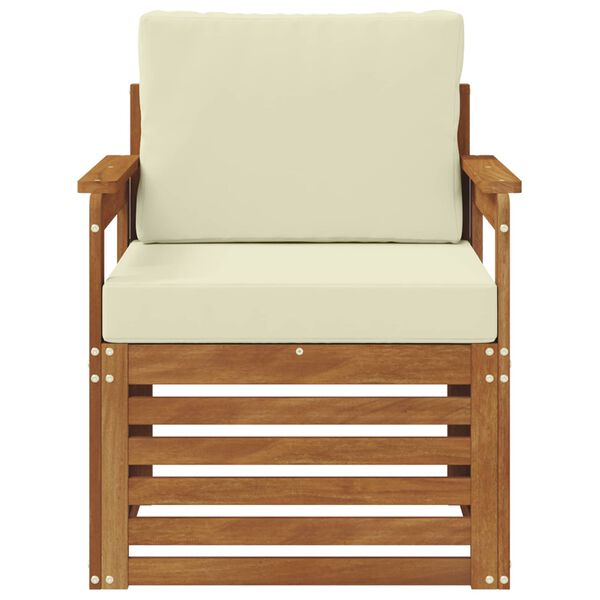 vidaXL Venkovn&iacute; pohovkov&aacute; souprava Masivn&iacute; ak&aacute;ciov&eacute; dřevo a polyester