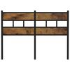 vidaXL N&aacute;hradn&iacute; čelo postele kouřov&yacute; dub 120 cm železo a kompozitn&iacute; dřevo