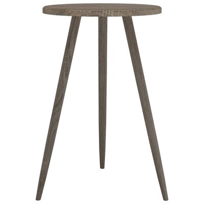 vidaXL Bistro stolek šedý Ø 50 x 76 cm MDF a železo