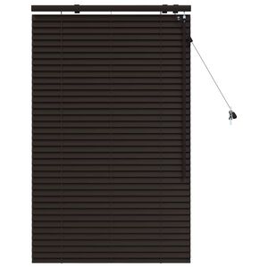 vidaXL Venet &scaron;koln&iacute; žaluzie Tmavě hněd&aacute; 75 x 130 cm 35 mm