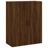 vidaXL Skř&iacute;ň highboard hněd&yacute; dub 69,5 x 34 x 180 cm kompozitn&iacute; dřevo