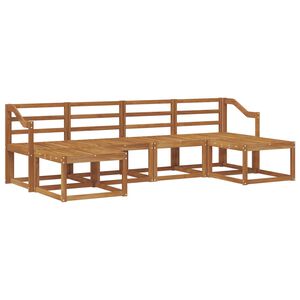 vidaXL Venkovn&iacute; pohovkov&aacute; souprava 6 pcs Př&iacute;rodn&iacute; kompozitn&iacute; dřevo