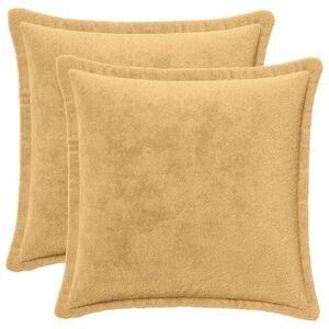 vidaXL Odhazovac&iacute; pol&scaron;t&aacute;ř 2 ks HOUTEN Taupe 30 x 30 cm Flanel