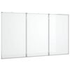 vidaXL Magnetick&aacute; tabule rozkl&aacute;dac&iacute; 150 x 80 x 1,7 cm hlin&iacute;k