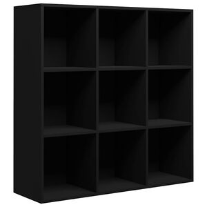 vidaXL Knihovna čern&aacute; 98 x 29 x 97,5 cm kompozitn&iacute; dřevo