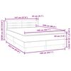 vidaXL Box spring postel s matrac&iacute; tmavě zelen&aacute; 140x220 cm samet