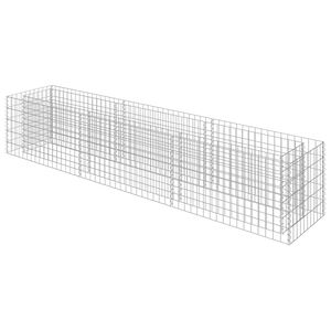 vidaXL Gabionov&yacute; vyv&yacute;&scaron;en&yacute; z&aacute;hon pozinkovan&aacute; ocel 270 x 50 x 50 cm