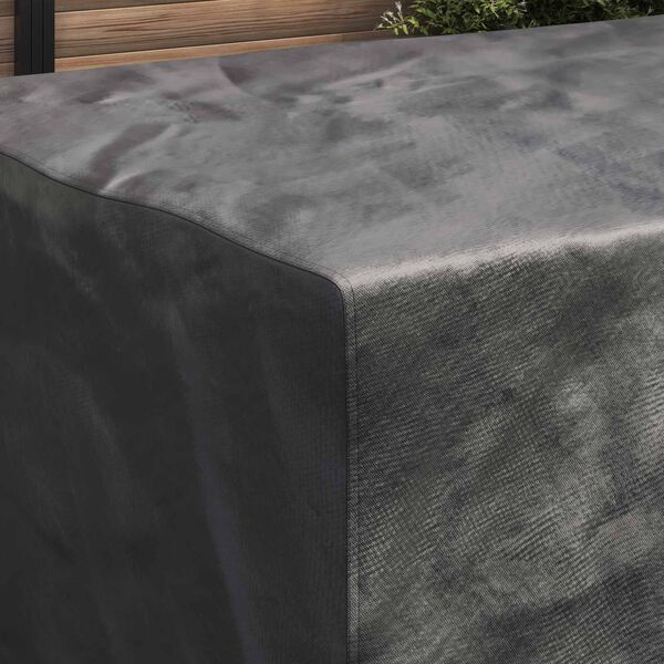 vidaXL Pokryv na n&aacute;bytek Jednobarevn&yacute; Čern&aacute; 220 x 150 x 85 cm 210D