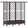 vidaXL Vyv&yacute;&scaron;en&yacute; z&aacute;hon s trel&aacute;ž&iacute; a střechou Hněd&aacute; 164 x 40 x 127 cm PP