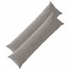 vidaXL Povlak na pol&scaron;t&aacute;ř 2 pcs HEERLEN Světle &scaron;ed&aacute; 40 x 145 cm