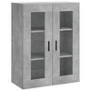 vidaXL Skř&iacute;ň highboard betonově &scaron;ed&aacute; 69,5x34x180 cm kompozitn&iacute; dřevo