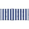 vidaXL Podušky na židli vysoké opěradlo 6 ks modré a bílé pruhy textil