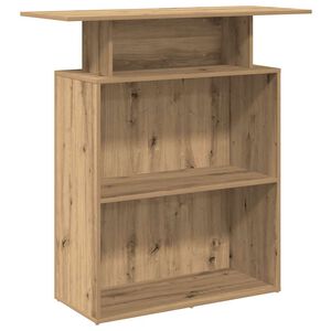vidaXL Recepčn&iacute; stůl dub artisan 100x40x104 cm kompozitn&iacute; dřevo