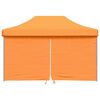 vidaXL Skládací party stan pop-up se 4 bočními stěnami oranžový