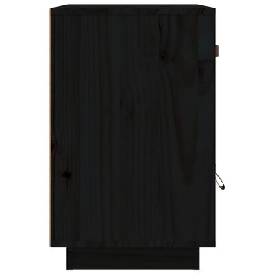 vidaXL Noční stolky 2 ks černé 40 x 34 x 55 cm masivní borové dřevo