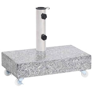 vidaXL Stojan na slunečn&iacute;k světle &scaron;ed&yacute; 45 x 25 x 8,3 cm žula