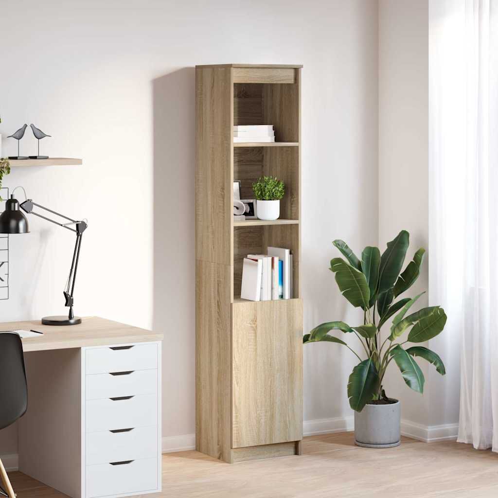 vidaXL Vysoká deska Sonoma Dub 37,5x35x180 cm Dřevěná konstrukce