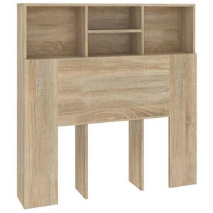 vidaXL Čelo postele s &uacute;ložn&yacute;m prostorem dub sonoma 100 x 19 x 103,5 cm