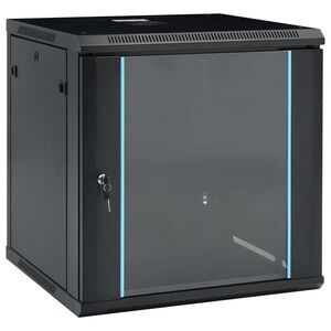 vidaXL N&aacute;stěnn&aacute; s&iacute;ťov&aacute; rozvodn&aacute; skř&iacute;ň 12U 19" IP20 600 x 600 x 640 mm