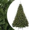 vidaXL Uměl&yacute; v&aacute;nočn&iacute; stromek světle zelen&yacute; s ozdobou 270 cm 600 LED