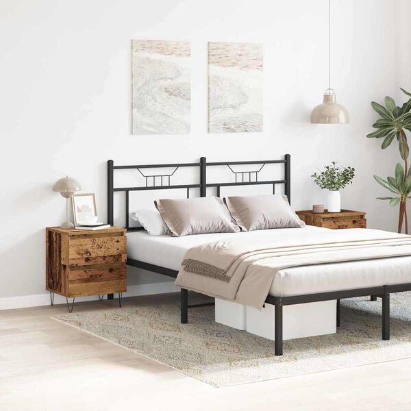 vidaXL Nočn&iacute; skř&iacute;ňka se z&aacute;suvkou 2 pcs Star&eacute; dřevo 40 x 35 x 50 cm