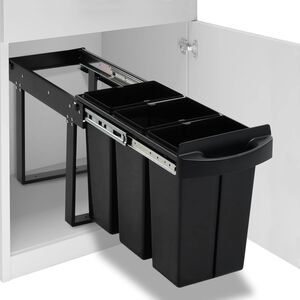 vidaXL V&yacute;suvn&yacute; odpadkov&yacute; ko&scaron; pomal&eacute; zav&iacute;r&aacute;n&iacute; 36 l