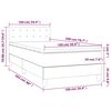 vidaXL Box spring postel s matrac&iacute; tmavě zelen&aacute; 100x200 cm samet