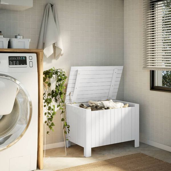 vidaXL &Uacute;ložn&yacute; box na kolečk&aacute;ch RANA b&iacute;l&yacute; 80 x 49 x 54 cm borov&eacute; dřevo