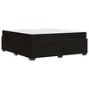 vidaXL R&aacute;m postele s matrac&iacute; Čern&aacute; 180 x 200 cm textil