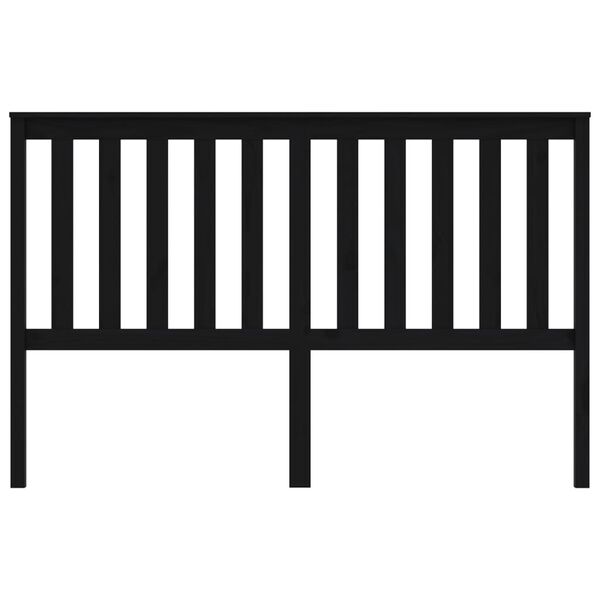 vidaXL Čelo postele čern&eacute; 166 x 6 x 101 cm masivn&iacute; borovice