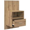 vidaXL Nočn&iacute; skř&iacute;ňka se z&aacute;suvkou 2 pcs Artisanov&yacute; dub 50 x 32.5 x 80cm