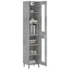 vidaXL Skříň highboard betonově šedá 34,5x34x180 cm kompozitní dřevo