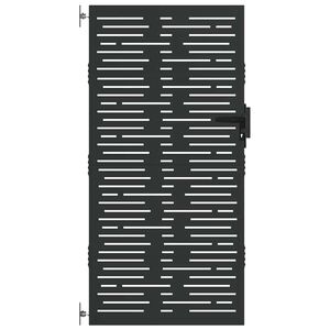 vidaXL Zahradn&iacute; branka 85 x 200 cm z corten oceli čtvercov&yacute; design