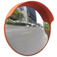 Dopravní vypouklé zrcadlo PC plast oranžové 45 cm venkovní