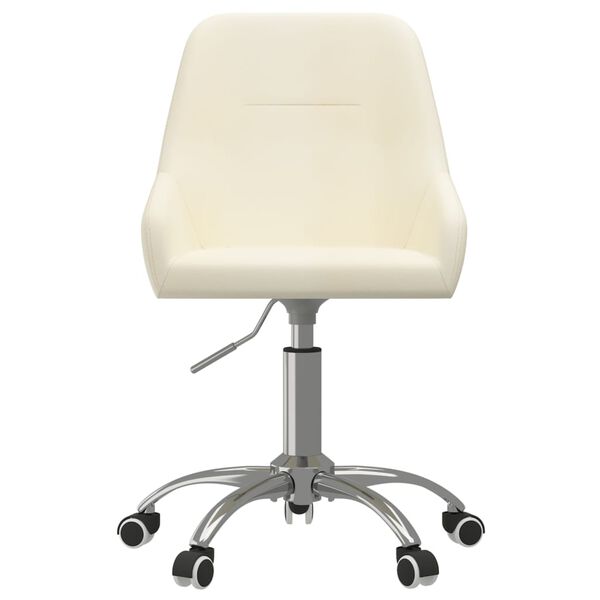 vidaXL Otočn&aacute; kancel&aacute;řsk&aacute; židle kr&eacute;mov&aacute; textil