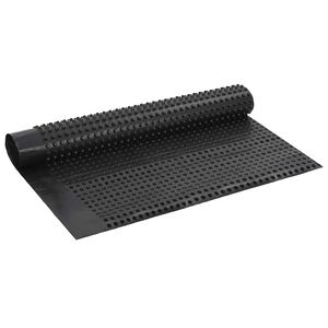 vidaXL R&yacute;hovan&aacute; odvodňovac&iacute; deska Čern&aacute; 1 x 10 m HDPE