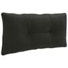 vidaXL Z&aacute;dov&yacute; polstr PUTTEN 100% polyester Čern&aacute; 70 x 40 x 10 cm
