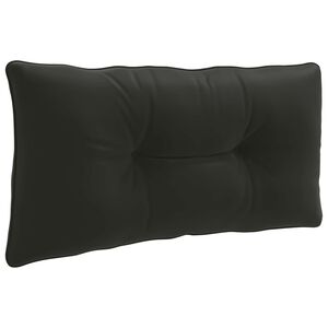 vidaXL Z&aacute;dov&yacute; polstr PUTTEN 100% polyester Čern&aacute; 70 x 40 x 10 cm