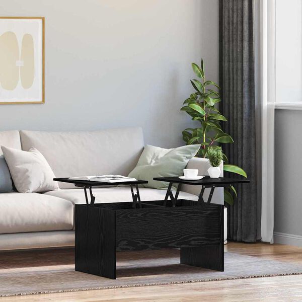 vidaXL Konferenčn&iacute; stolek Čern&yacute; dub 102 x 50,5 x 46,5 cm