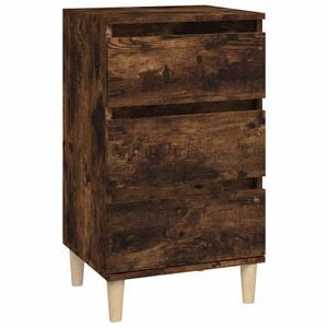 vidaXL Nočn&iacute; stolek kouřov&yacute; dub 40 x 35 x 70 cm kompozitn&iacute; dřevo