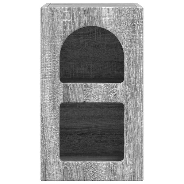 vidaXL Nočn&iacute; stolek &Scaron;ed&aacute; Sonoma 29,5 x 33,5 x 50 cm kompozitn&iacute; dřevo