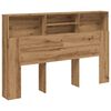vidaXL Skř&iacute;ňka s čelem postele Artisan Dub 180x19x103,5 cm Tvrzen&eacute; dřevo