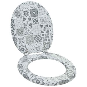 vidaXL Toaletn&iacute; sed&aacute;tko s tlumen&yacute;m zav&iacute;r&aacute;n&iacute;m &Scaron;ed&yacute; 44 x 38 cm MDF deska